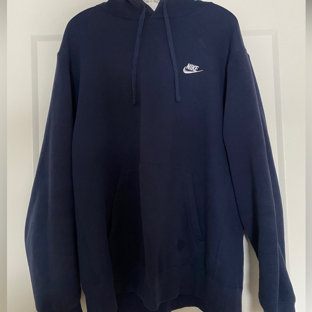 Nike Men's Dark Blue Hoodie